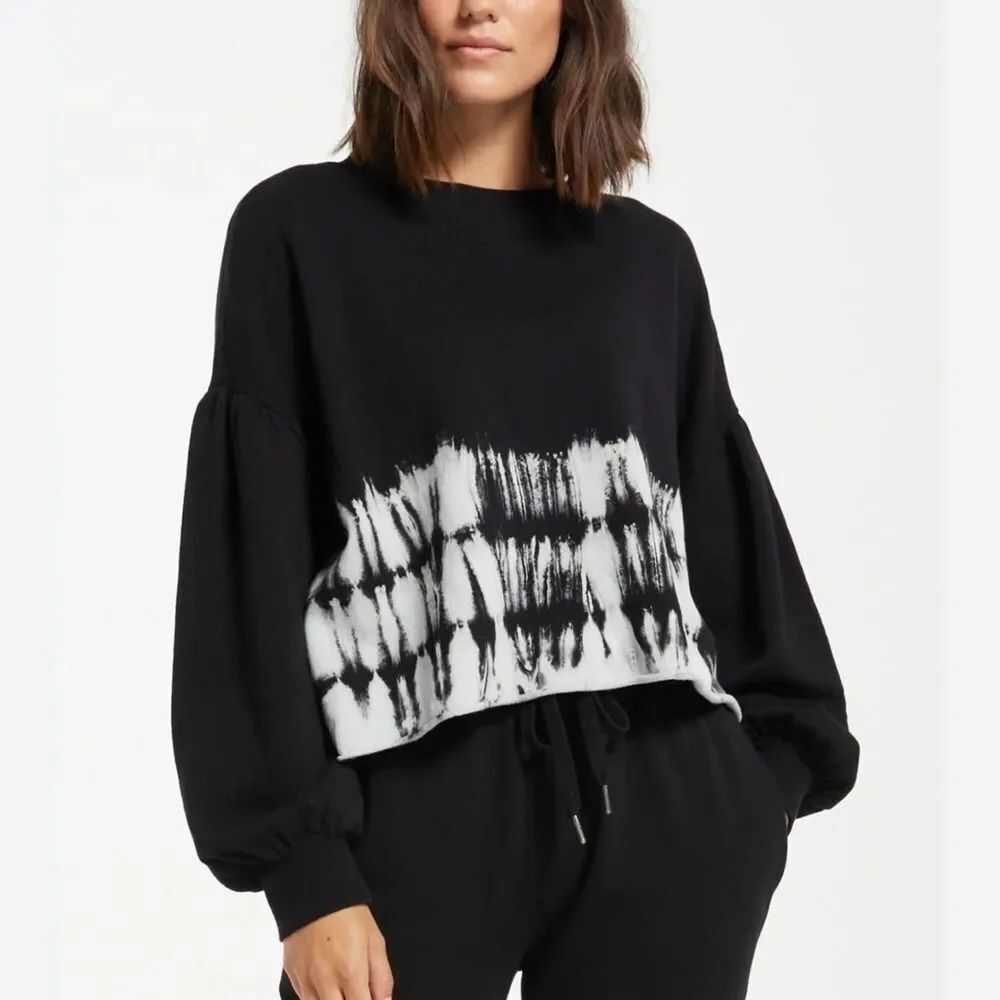 Z Supply Tempest Tie Dye Crewneck Sweatshirt Women’s Small